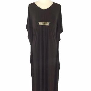 Chicos brown (cocoa bean) caftan maxi dress